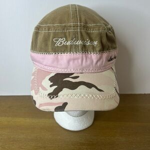 Pink and Tan Camouflage Hat